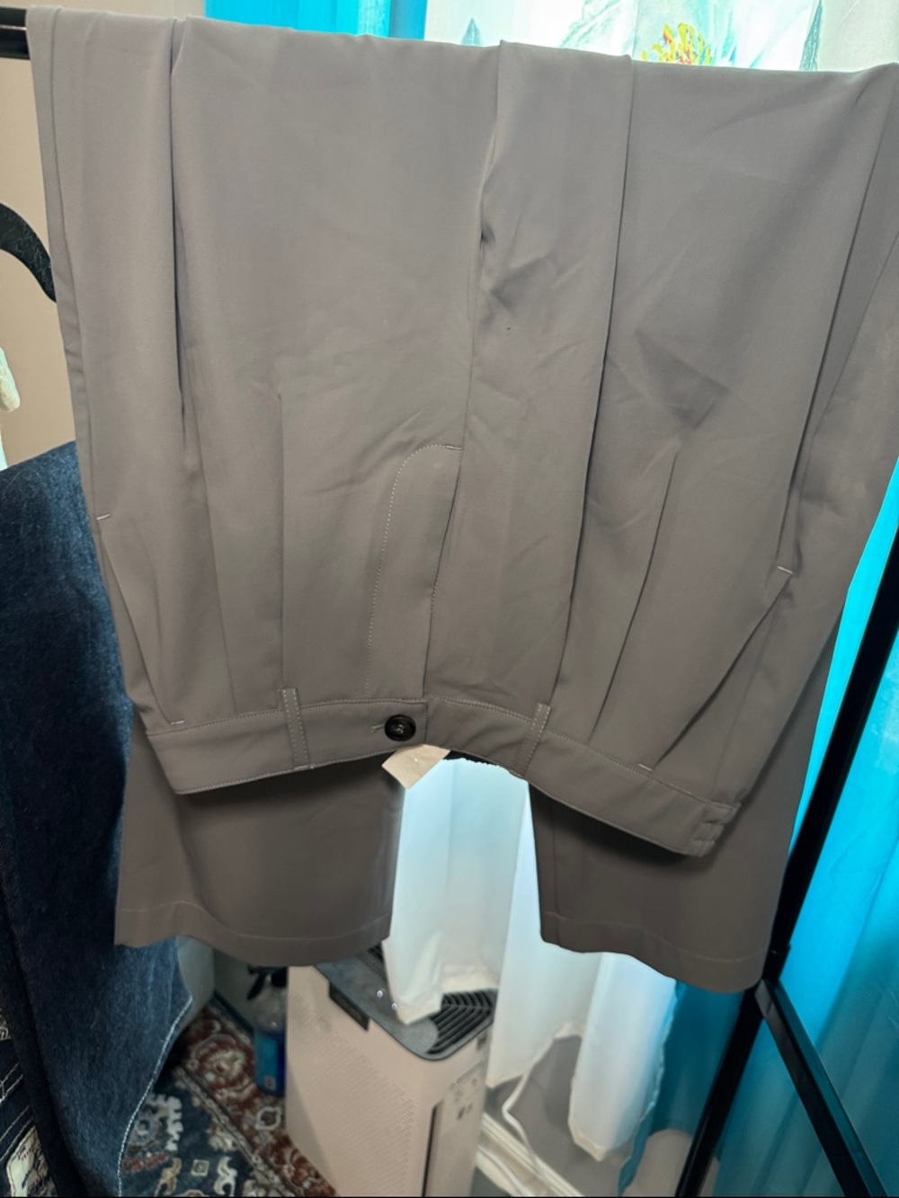 HALARA Gray Wide-Leg Trousers